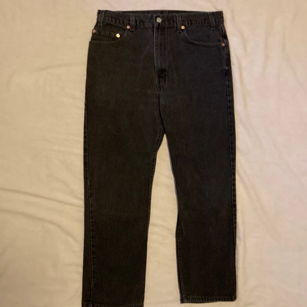 Levi’s 505 black denim 36w, 30l